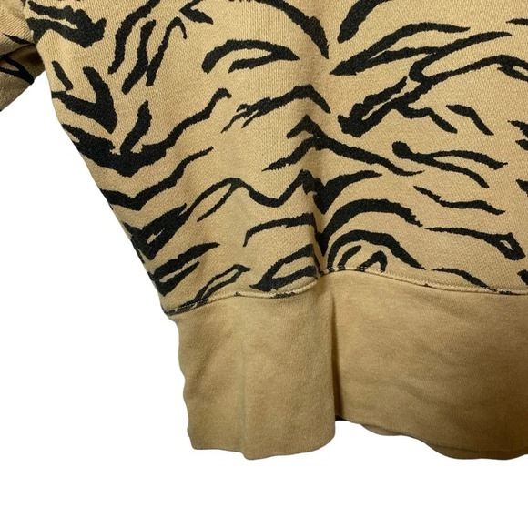 Madewell Women’s Crop Sweatshirt in Tiger Print Size M - Picture 7 of 15